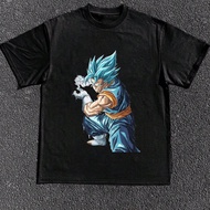 220g Heavyweight Pure Cotton, Super Saiyan God Blue Goku T - Shirt