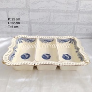 Windsor castle divider plate ceramic side dish plate/ capodimonte/