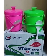 RICE BUCKET 6.5 LITER DOREMI WATER 1.5 LITER RICE