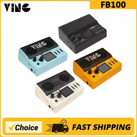 VING FB-100 Guitar effects pedal Reverb delay IRCAB AMP Drum In Effector with Softwear APP for Elect