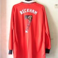 Jersey Bola Retro Man United MU 1998 1999 UCL Home BECKHAM 7