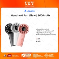 JisuLife Handheld Fan Life4 (3600mAh) I 5-speed Strong Wind I Digital Display Technology