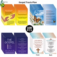 100pcs Inspirational Gospel Tracts - Christian Prayer Cards with Bible Verses, Perfect for Friendshi