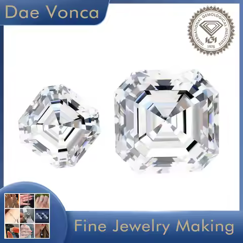 Asscher Cut 2.0-7.0ct Lab Grown Diamond VS/VVS Clarity Lab Created Diamond IGI Certificate Loose Dia