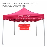 Red Color 10x15 Feet Luxurious Super Heavy Duty Foldable Canopy Tent Gazebo Folding Portable Tent