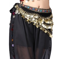 Sabuk Belly Dance Belt Belly Dance Rumbai Ikat Pinggang Belly Dance Coin Tari Perut Senam Menari