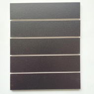 Keramik Subway 5x20 hitam Doff - Mosaik subway 5x20 hitam matte