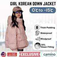 CAMINO EXCLUSIVE CAMINO Kids Winter Down Jacket Thick Padded Puffer Hoodie Coat Waterproof Windproof