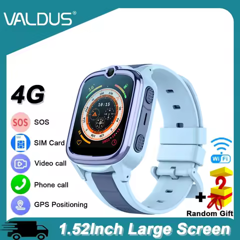 VALDUS 2025 New VK59 4G Kids Watch HD Video Call SOS 0.3 Mpix Camera SIM Card WIFI GPS Positioning C