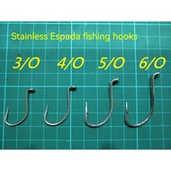 Espada stainless fishing hooks 90-degree right angle circle hooks(3/O,4/O,5/O,6/O) - @CK20231017