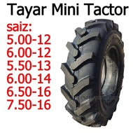 Tayar tyre Kubota Mini Tactor Sais 5-12 6-12 5.5-13 6-14 6.5-16 Offroad 12 14 Agriculture Tire 5.00-