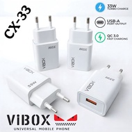 Vibox 1 USB CX-33 Charger Head Adapter Batok 33w fast charging [BAA]
