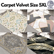[Zoomac] Carpet  Velvet 5XL Besar Karpet Ruang Tamu  IRAN TURKEY DESIGN Modern Home Deco Carpet Rug