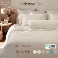 KELLILAN |1200TC Tencel Lyocell Bedsheet Set | Cool & Smooth |For Wedding & New Home & Premium Gifts