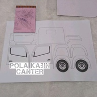 MINIATUR TRUK OLENG | POLA MINIATUR TRUK CANTER SKALA 1:14