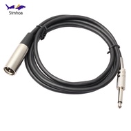 Simhoa 6.35mm (1/4 Inch) TRS to XLR Microphone Cable (Male to Male) 6 Feet 10 Feet