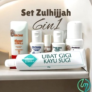 ZULHIJJAH Kosmetik Ihram Haji Umrah SET SAFAR (6in1) Sabun, Lipbalm, Deodoran, Krim , Losyen