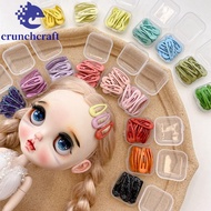 CRUNCHCRAFT​ Blyth Hair Pins, Mini Colorful Glitter Blyth Doll Accessories, Mini Hair Clip 3cm Candy