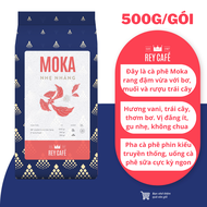 500gr Cà phê rang bơ Moka Nhẹ Nhàng - Pha Phin - Thành phần hạt Coffee Moka nguyên chất - Thương hiệ