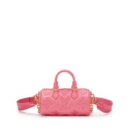 Louis Vuitton Pink Quilted Monogram Calfskin Bubblegram Papillon BB Gold Hardware, 2022