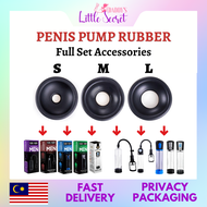 3PCS Male Penis Pump Rings Penis Vacuum Pump Cylinder Accessory Different Size Silicone Sleeves For 