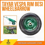 VESPA Tyre 15 Inch Heavy Duty Vespa Wheelbarrow Tire Tayar Vespa Kereta Sorong Tayar Hidup Rim Besi 