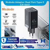 MCdodo CH-5651 Dual Port Type C Fast Charging 47W Charger Adapter Head
