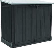 Keter Store-It-Out Prime 4.3 x 3.7 ft. Outdoor Resin Storage Shed with Easy Lift Hinges, Perfect for