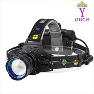 YOUCE Powerful Flashlight, White Light 30W LED Headlamp, Adjustable Powerful Flashlight Rechargeable