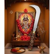 Traditional Divine Aiyaa Mini Aruval | Handcrafted Worship Sickle for Pooja Room & Home Altar