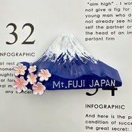 3D Resin Refrigerator Magnet - Japan Fujiyama Tokyo Tower Osaka Kyoto | Architectural Landscape Magn