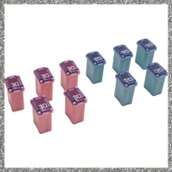 [feidan33.ph] 10 PCS 20Amp 30Amp Miniature Box Fuses Plastic Fuse Square Car Fuse ("Low Blow")