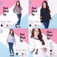 Women's Tops - Mesh Block Top