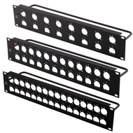 Jiasound 1U 2U Rack Patch Panel 8 12 16 24 Way Channel Flight Case Mount for XLR Connecctor Male Fem