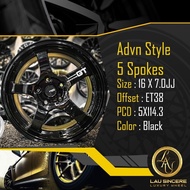 Advn Style 5 Spokes 16 X 7.0JJ 5X114.3 Black