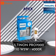 PHILIPS ULTINON PRO7000 T10 W5W 4000K WARM WHITE CAR LIGHT