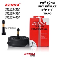 Săm xe đạp bánh 700c hãng KENDA CHINA các cỡ Ruột xe đạp KENDA van cối bánh 700x23-45c