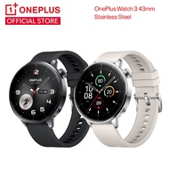 OnePlus Watch 3 (43mm) Stainless Steel | Wear OS | Support NFC Google Pay