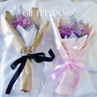 New️ Dried Statis Sam Caspia Flower Bouquet Height 40 Width 35 Cm. Bouquet Flower