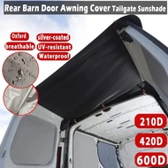 For Vw T5 Ford Waterproof Durable RV Rear Barn Door Awning 600D 420D 210D Cover Camping Tailgate Car