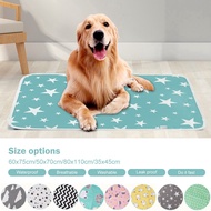 Waterproof Pet Cat and Dog Changing Mat Changing Mat Cartoon Printing Reusable Pet Waterproof Mat