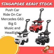 Ride On Cars Push Cars Stroller Mercedes G Wagon G63 Music Headlight Kids Toddler Baby Safety Black 