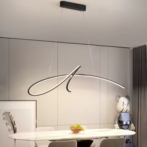 NEO GLeam Gold /Black painted Modern led pendant lights for Dining Room Bar Shop Project Hanging pen