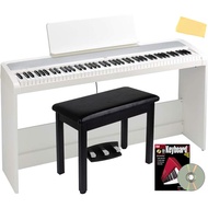 Korg B2SP digital piano - white package with furniture support, three pedal unit, bench, instructional book, Austin Baza