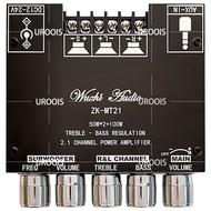 Modul Ampli Audio ZK TB21 ZK MT21 50WX2+100W Stereo Bluetooth Amplifier Tpa3116d2 Modul Amplifier