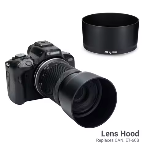 JJC Reversible Lens Hood for Canon RF-S 55-210mm F5-7.1 IS STM lens for EOS R50 R7 R10 R8 R6 R5 R5C 