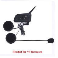 2Pcs V4/V6 Bluetooth Headpsets Microphone Headsets & Clip Bracket Helmet Intercom Motorcycle Interph