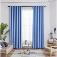 Kain Langsir Rumah Blackout Premium Curtain Langsir Tebal (Ring Type) Home Decor (2 Sizes) Langsir Murah