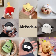 AirPods 4 Protective Case 4th Generation 4th Apple Earphone Couple Bluetooth Gift Q