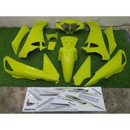 HLD HONDA WAVE125S COVER SET YELOW FLOSER VR46 WITH THAI  STICKER